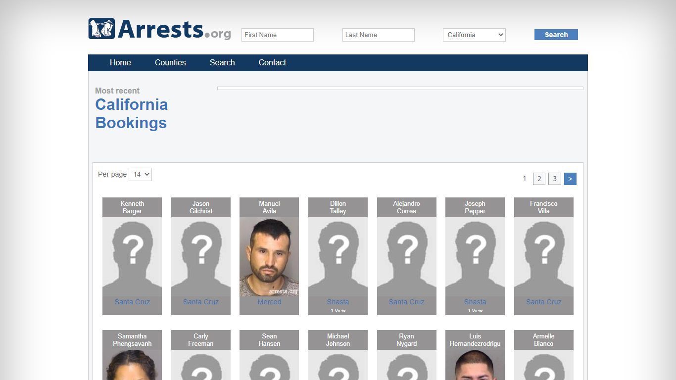 California Arrests and Inmate Search