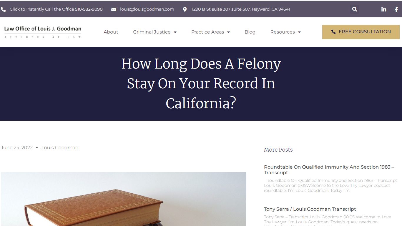 Can A Felony Be Removed From Your Record in California?